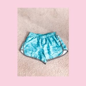 pattern athletic shorts